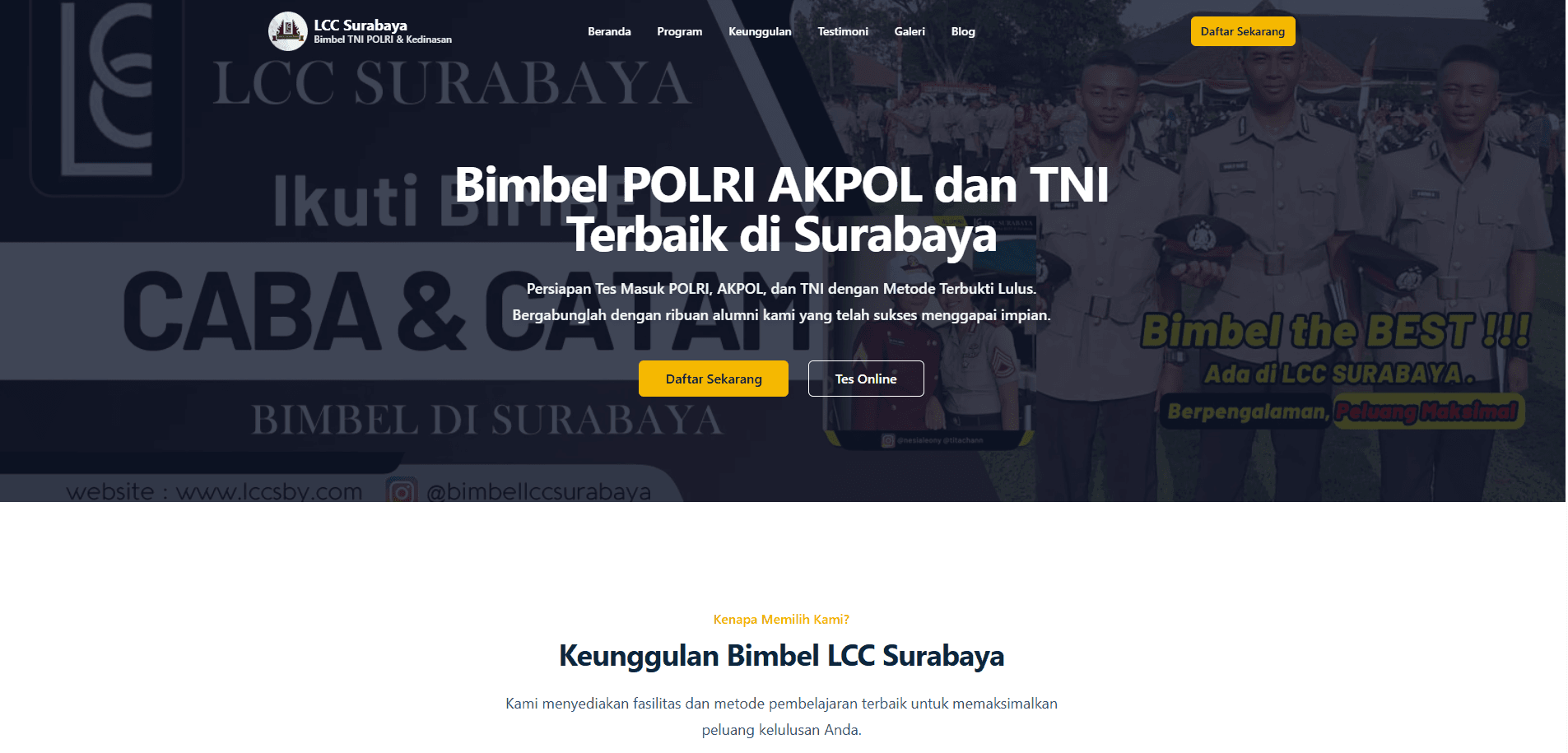 Portfolio LCC Surabaya - English Course - Company Profile