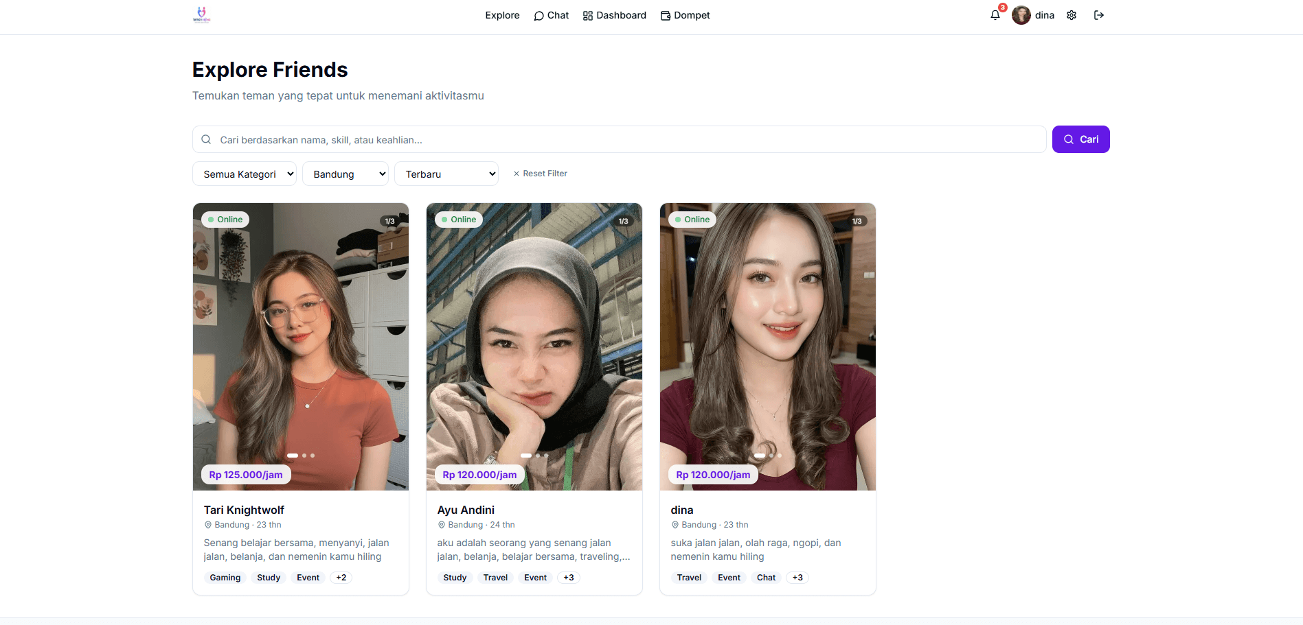 Portfolio Teman Sejiwa - Konseling Online - Web Application